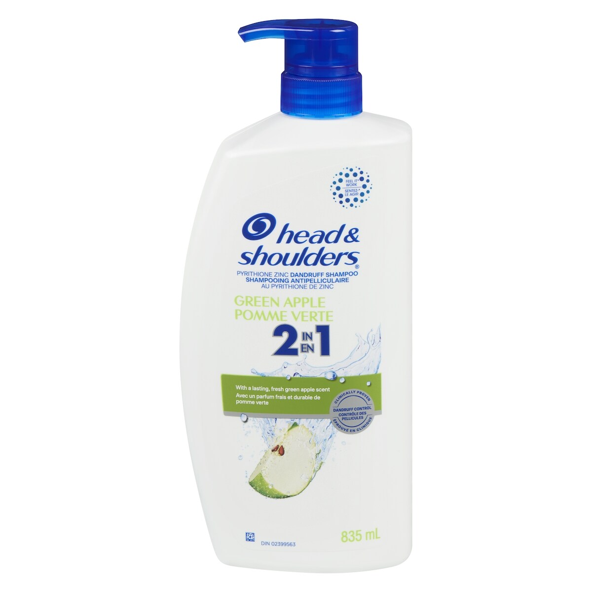 Shampooing et revitalisant 2 en 1 Pomme verte