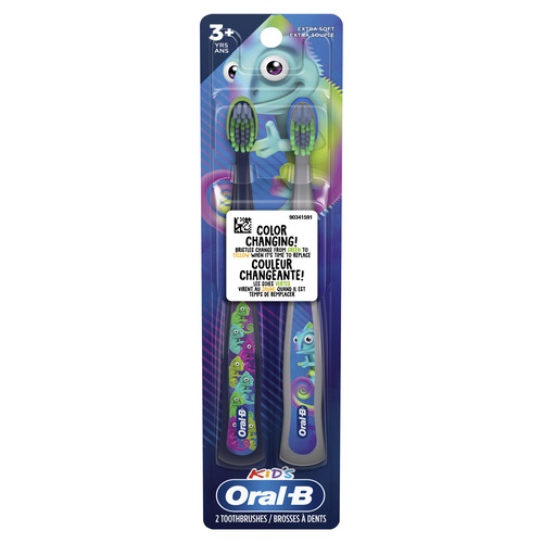 Oral-B Kids Extra Soft Chameleon Colour Changing Toothbrushes 2 un