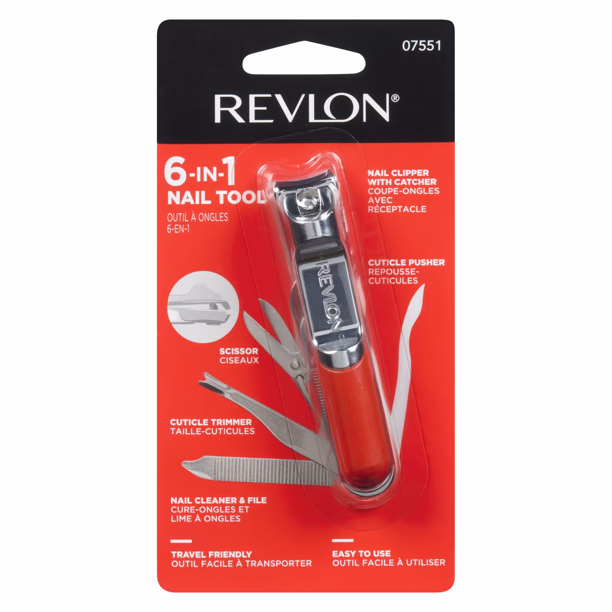 Outil à ongles6-en-1, loutil de voyage tout-en-un