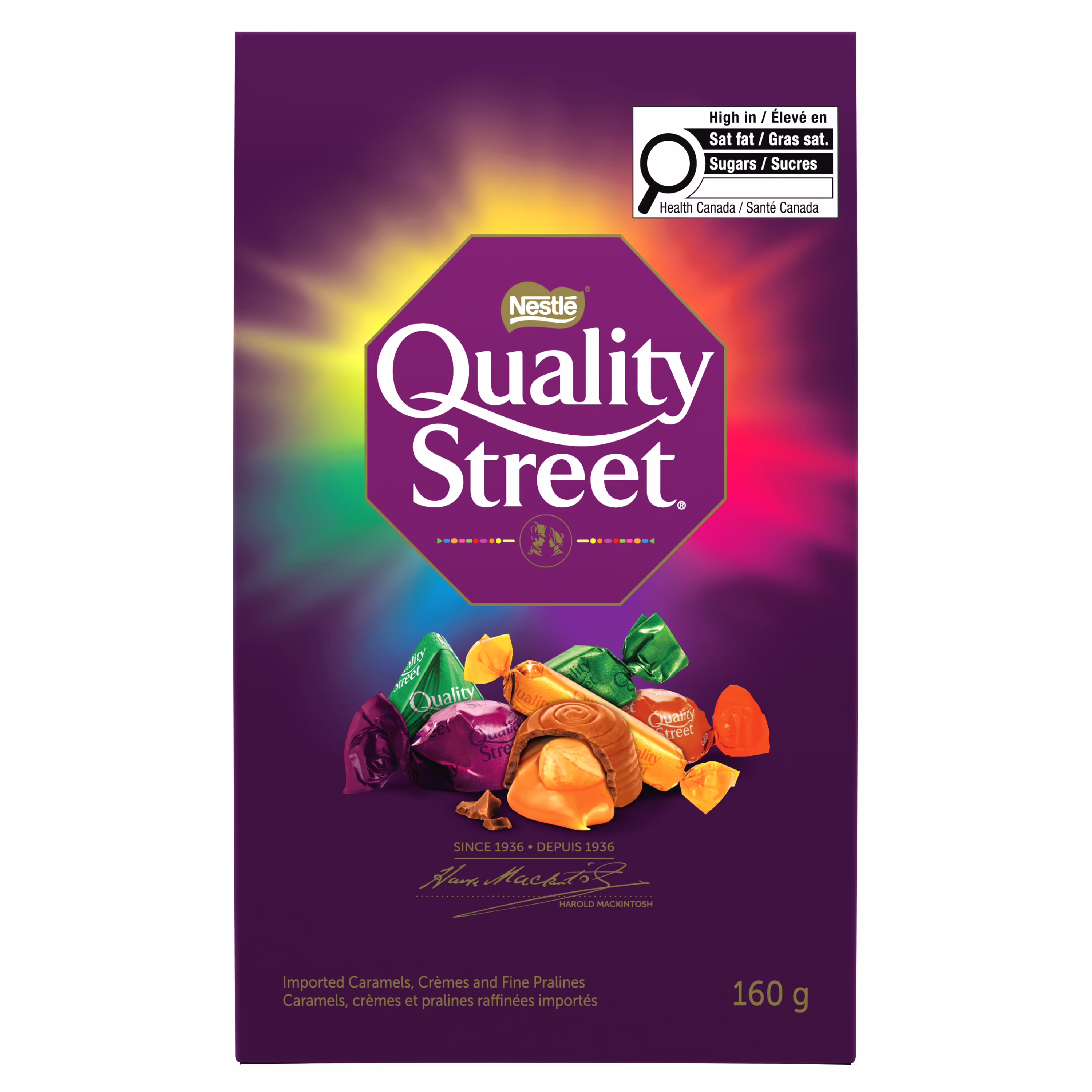 Quality street friandises assorties. emballées indiv.. sac boutique. excellent cadeau