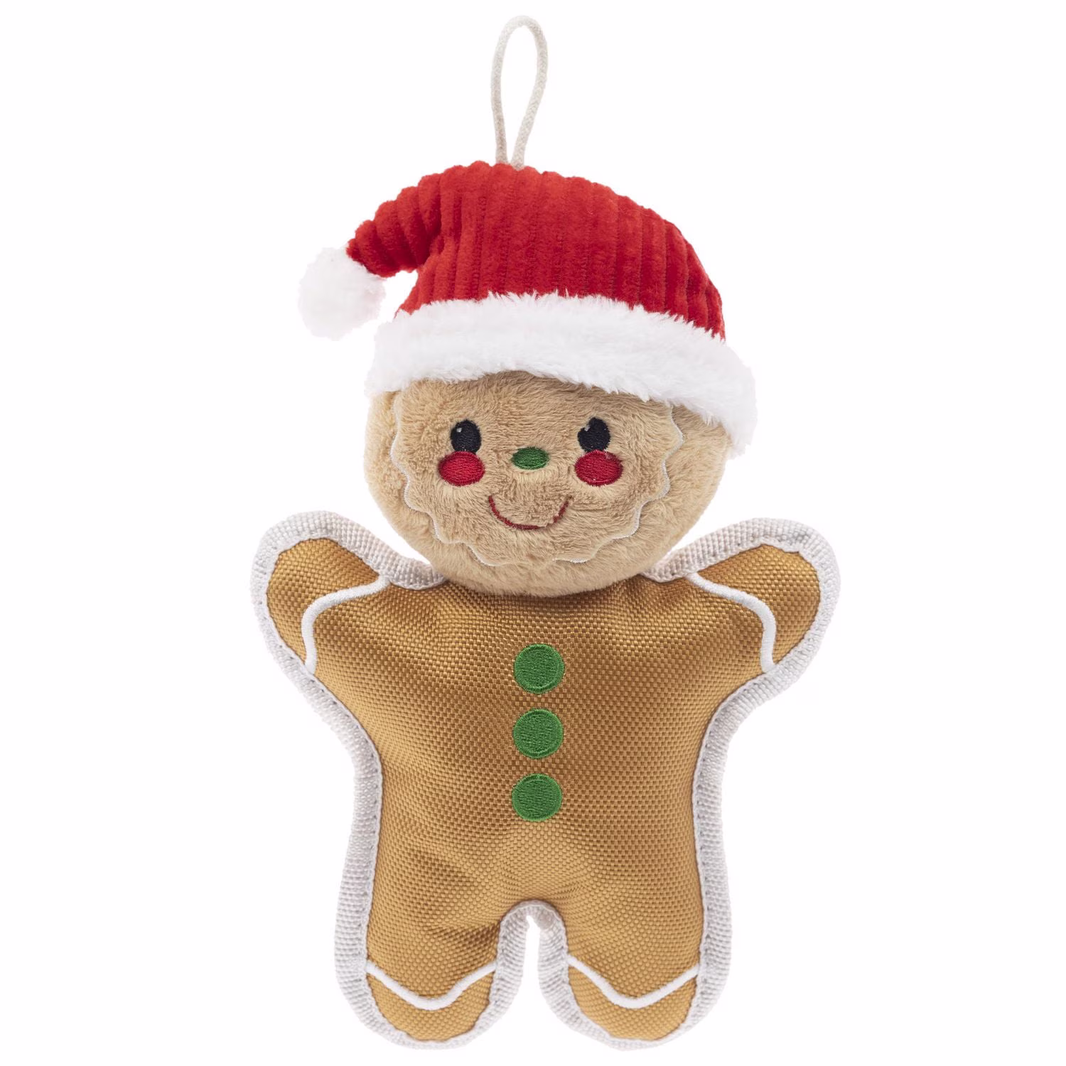 Jouet en peluche pour chien pain d'épice holiday time