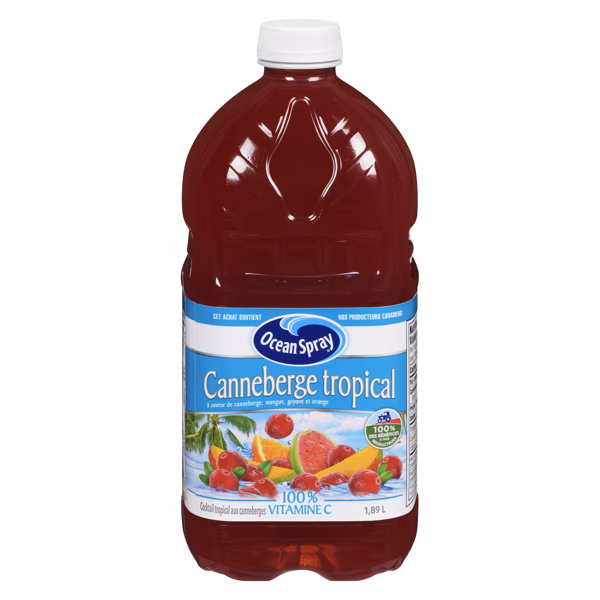 Cocktail canneberge tropical
