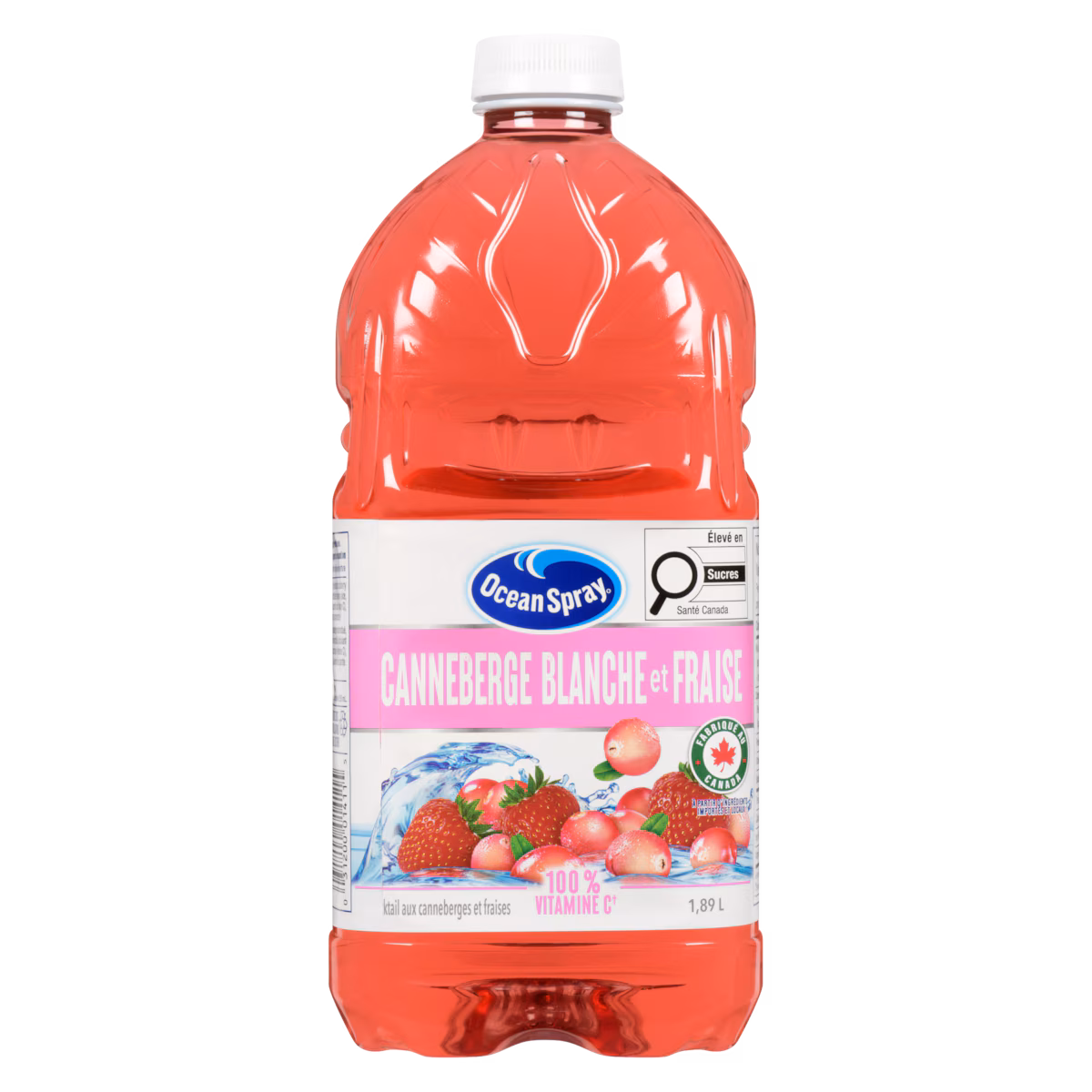 Cocktailil aux canneberges et fraises canneberge blanche et fraise