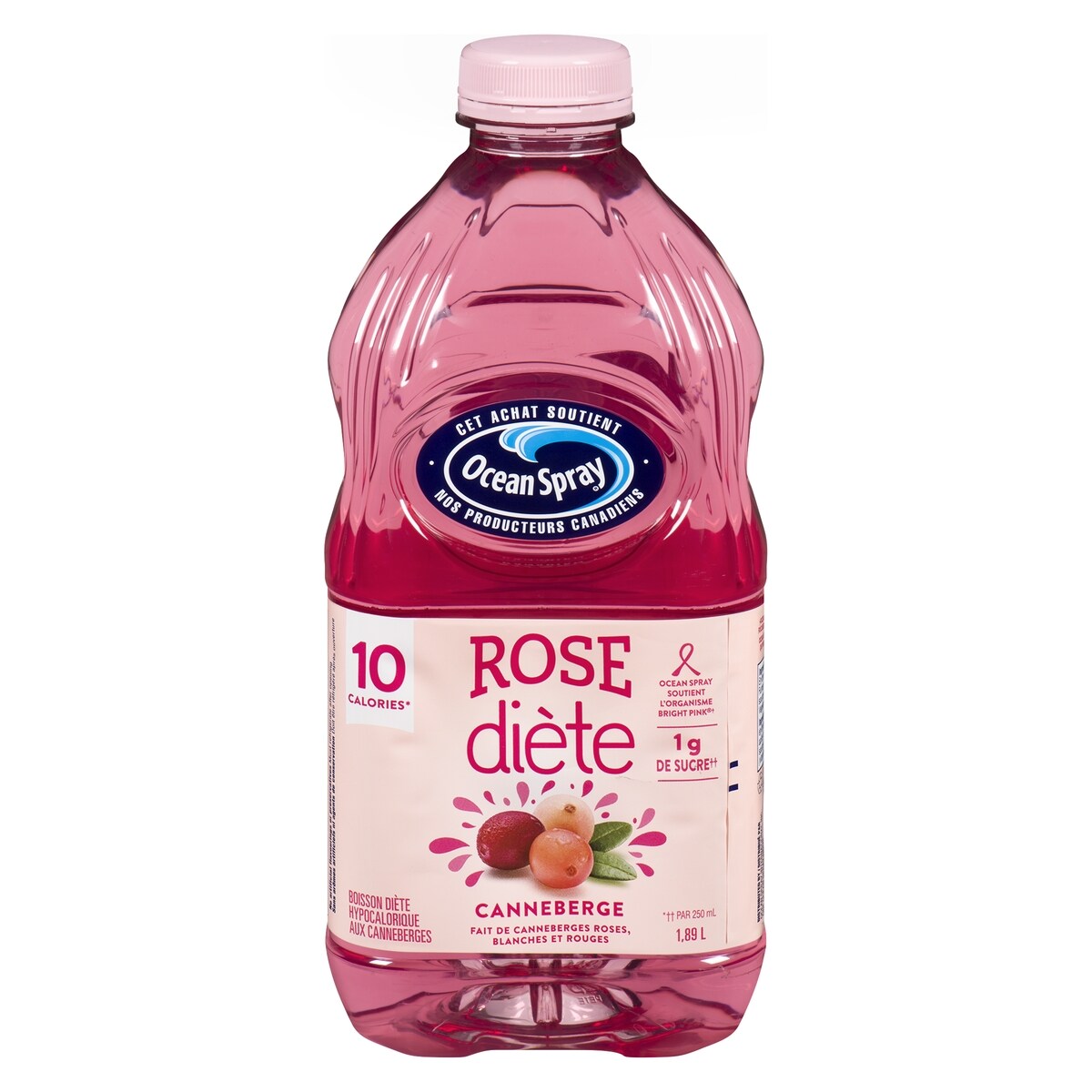Cocktail aux canneberges roses allégé