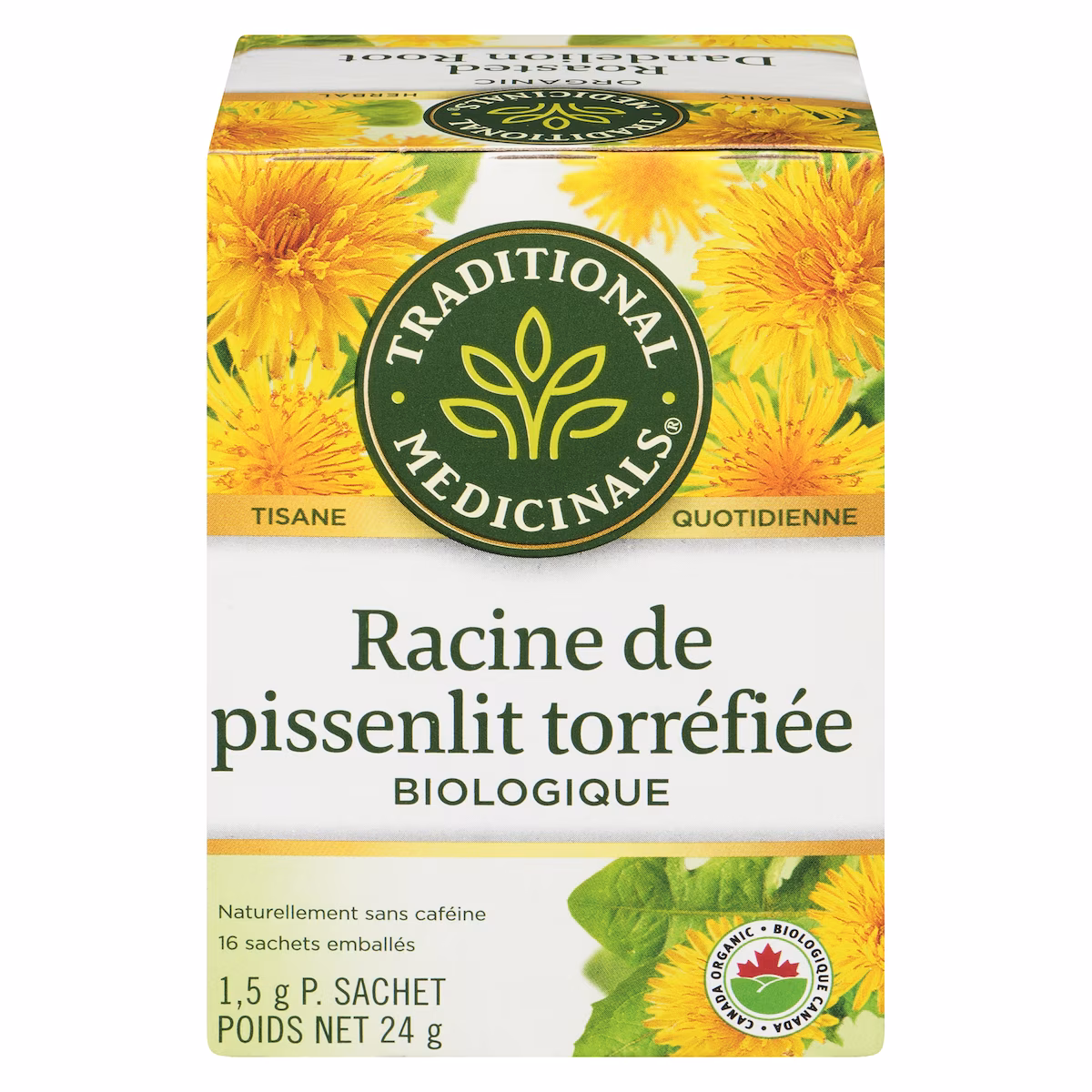 Racine De Pissenlit Torréfiée Biologique Sachets Emballés