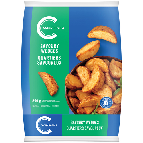Compliments Pommes de terre frites quartiers savoureux 650 g