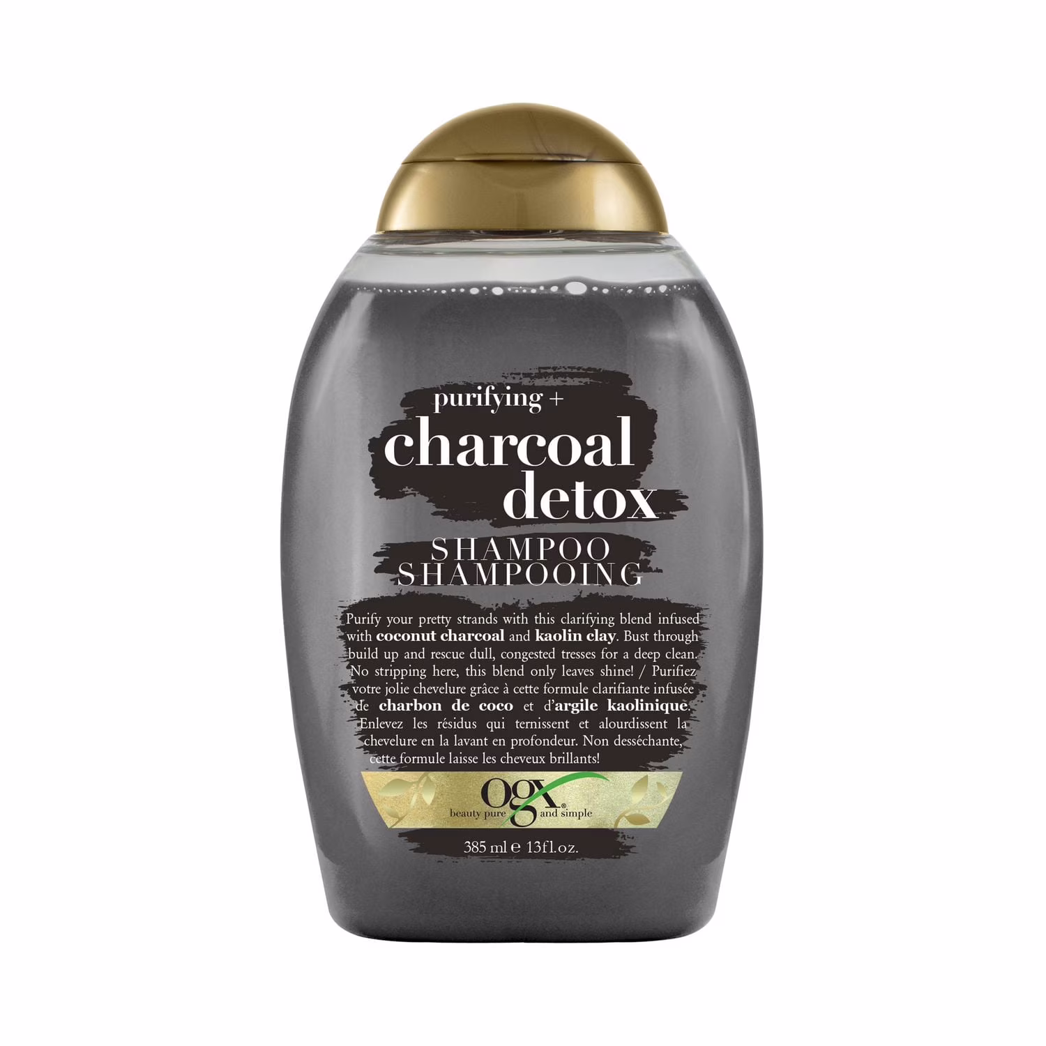 Ogx shampooing purifiant + au charbon