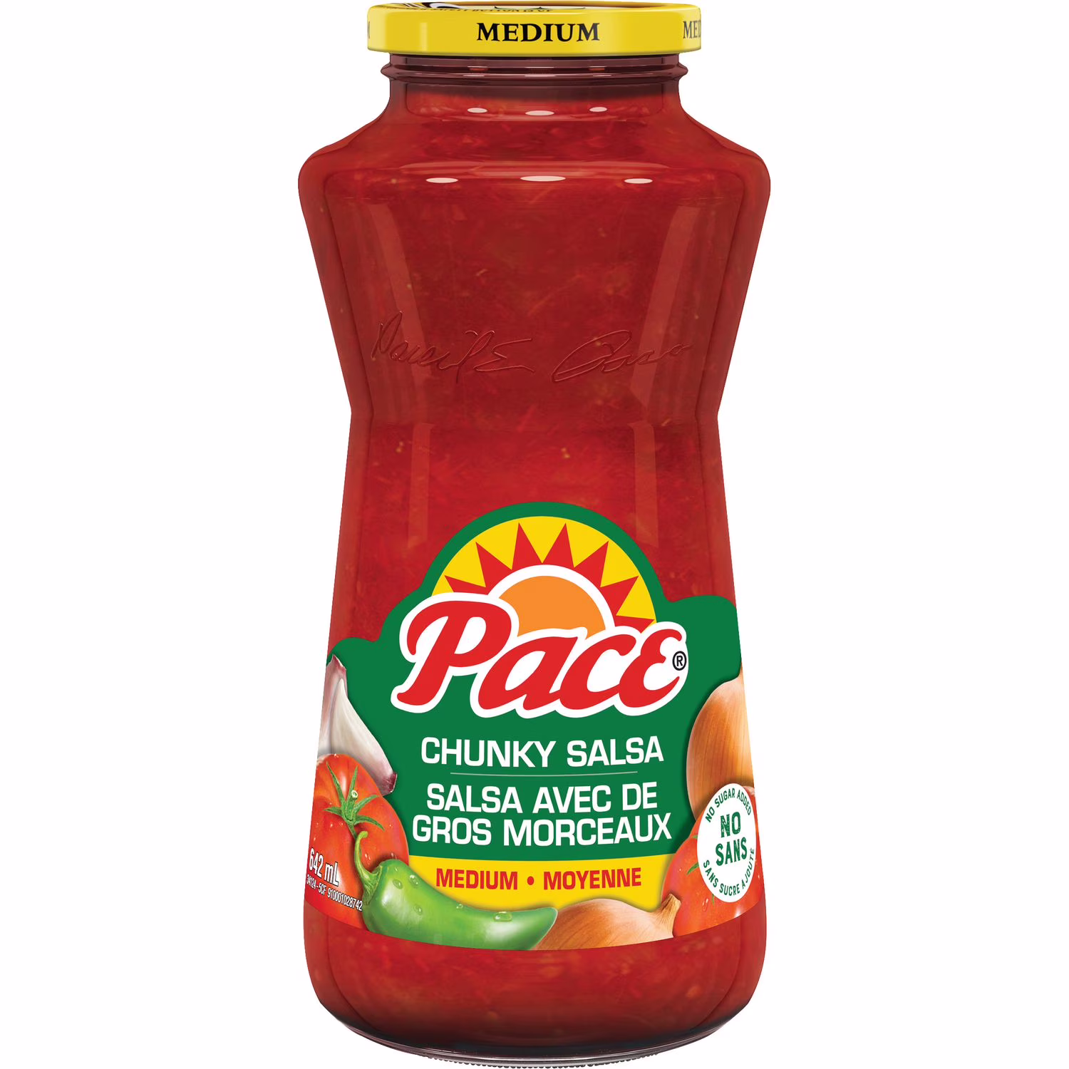 Salsa moyenne avec de gros morceaux