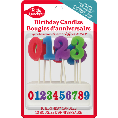 Bougies chiffres de 0 à 9