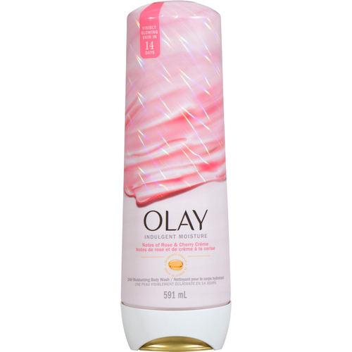 Crème lavante pour le corps à l'hydratation indulgente, crème à la rose et cerise