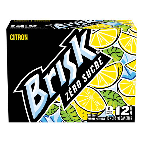 Brisk Lemon Zero Sugar Drink 355 ml