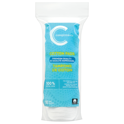 Compliments Tampons de coton emballage de 80 un