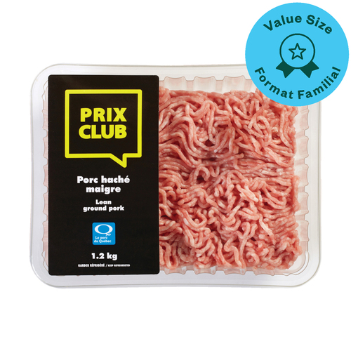 Prix Club Porc haché maigre 1.2 kg