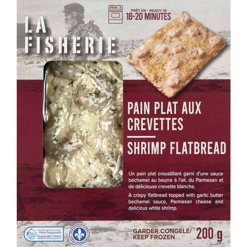 La Fisherie Pain plat aux crevettes 220 g
