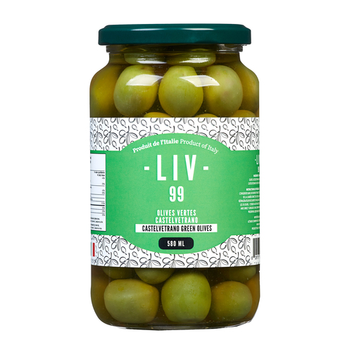 LIV99 Castelvetrano Olives vertes 580 ml