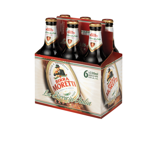Birra Moretti Bière 4.6% d'alcool 6 x 330 ml (bouteilles)