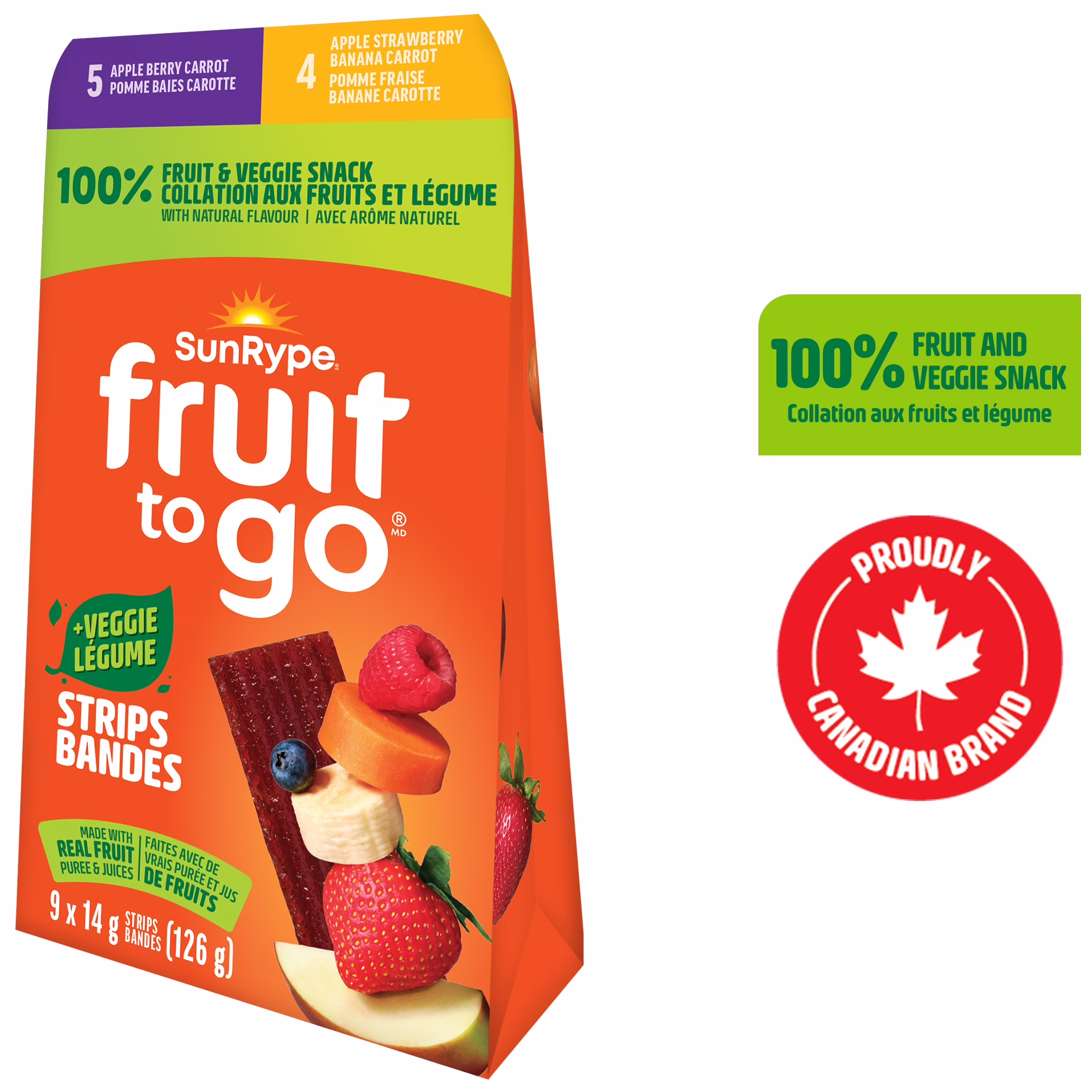 Collation aux fruits et légumes sans gluten