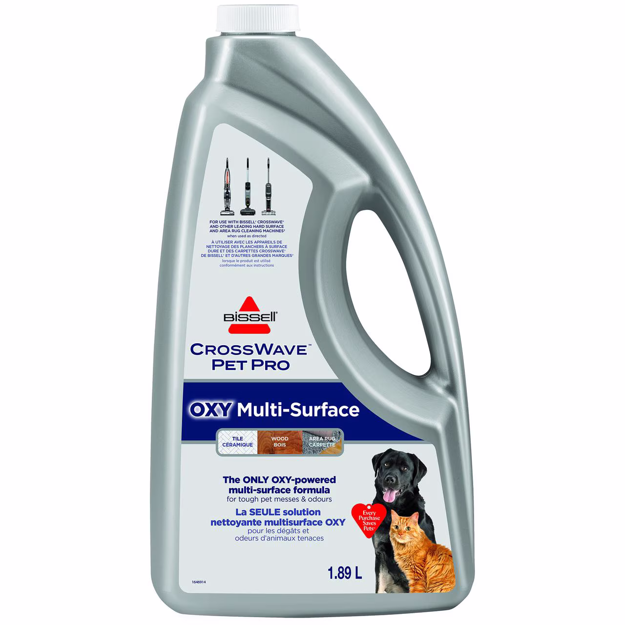 La solution nettoyante multisurface crosswave pet pro oxy de bissell bissel crosswave oxy bis