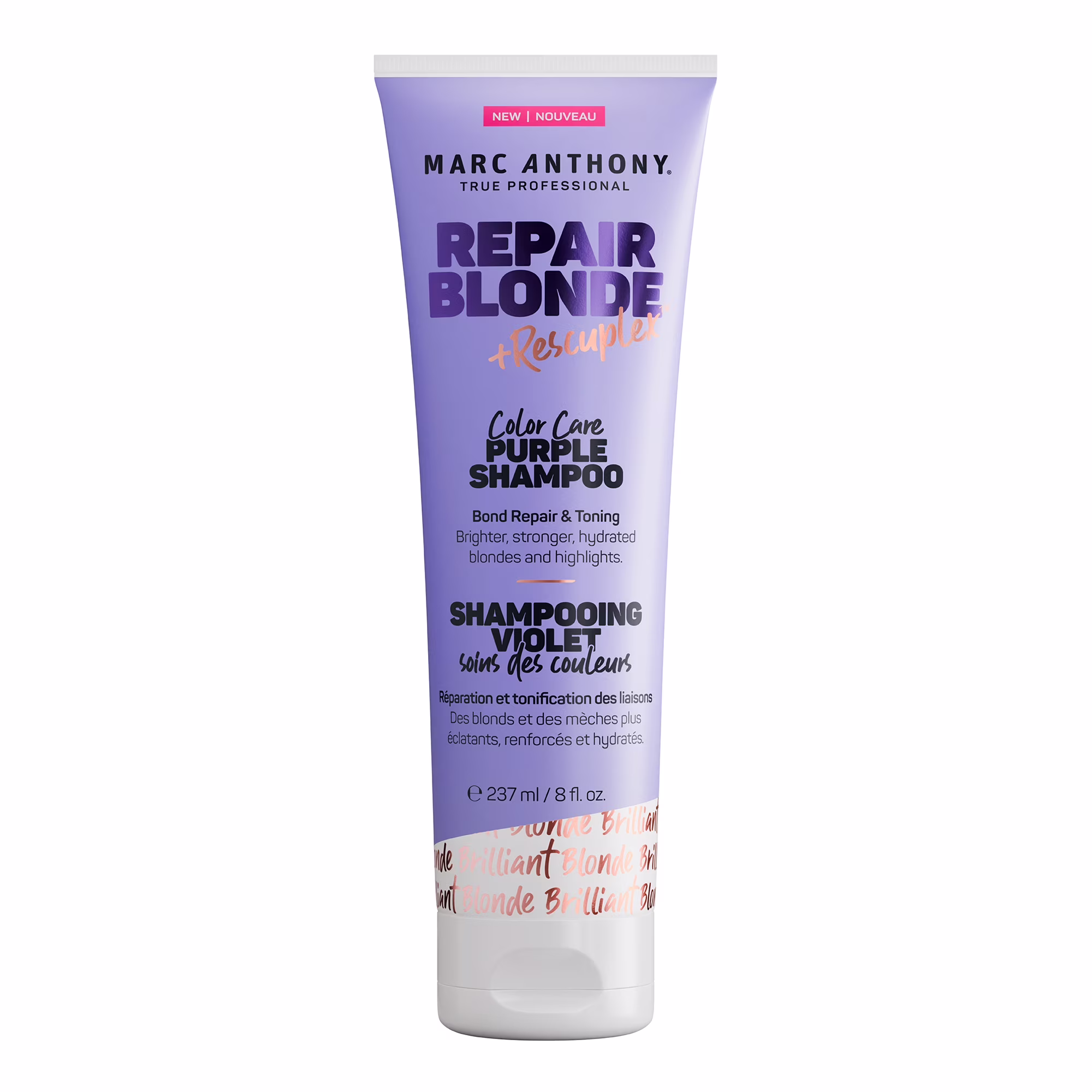 Marc anthony shampooing violet soins des couleurs. repair blonde rescueplex.