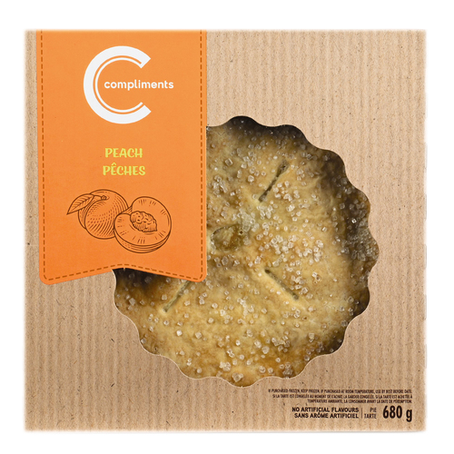 Compliments Tarte aux pêches 8 pouces 680 g