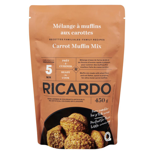 RICARDO Mélange à muffin aux carottes 450 g