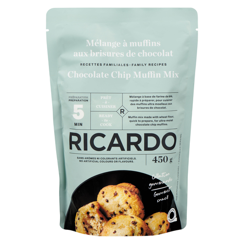 RICARDO Mélange à muffins brisures au chocolat 450 g