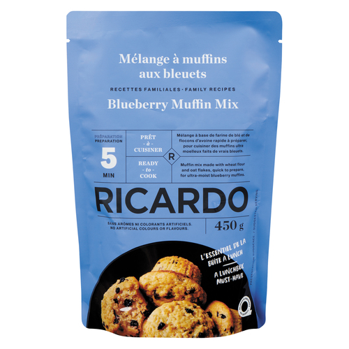 RICARDO Mélange à muffins aux bleuets 450 g
