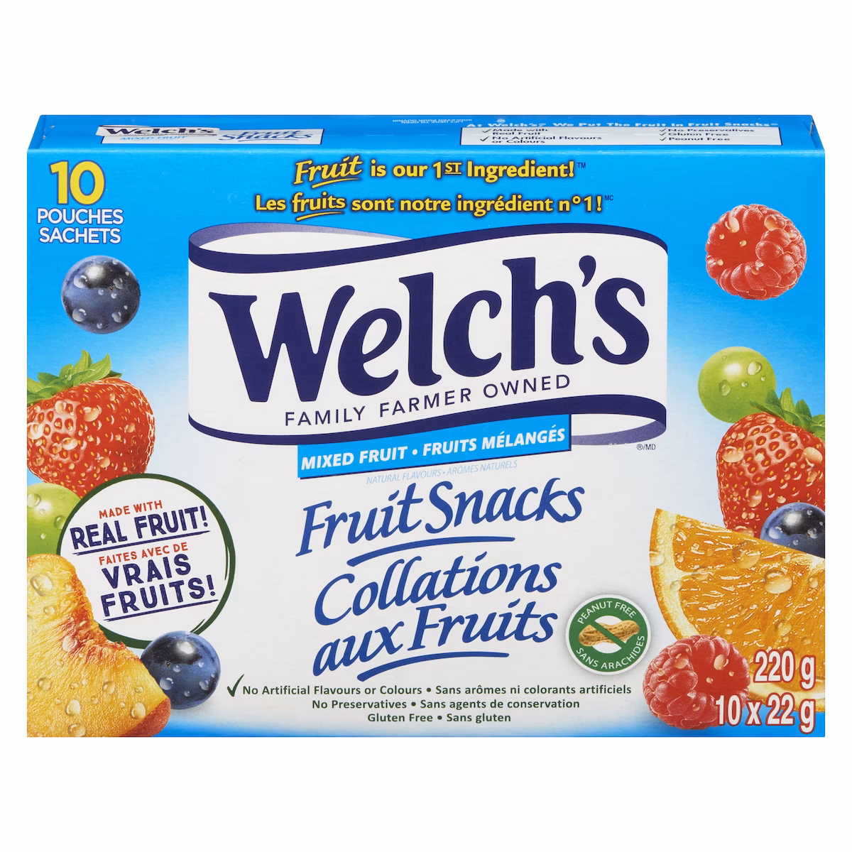 Collations Aux Fruitsfruits Mélangés 10 x 22g
