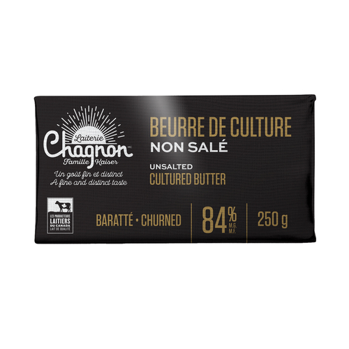 Laiterie Chagnon Famille Kaiser Beurre baratté non-salé 250 g