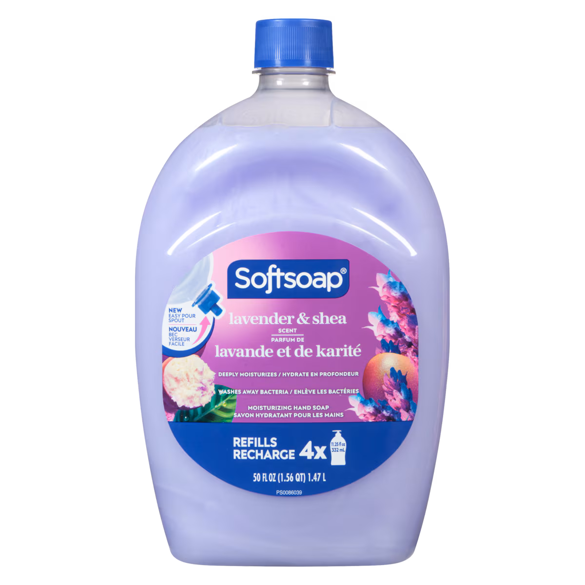 Recharge de savon à mains hydratant à la lavande et beurre de karité