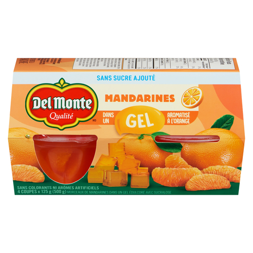 Del Monte Fruits en coupe mandarine en gel 4 x 125 g