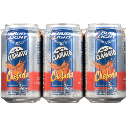 Bud Light Bière Chelada en canette 4% alcool 6 x 355 ml