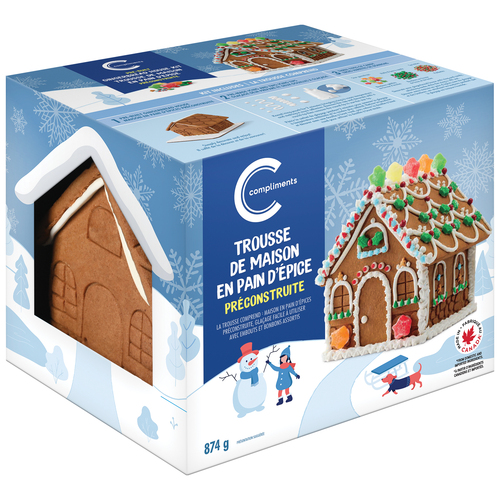 Compliments Trousse de maison en pain d'épices préconstruite 874 g