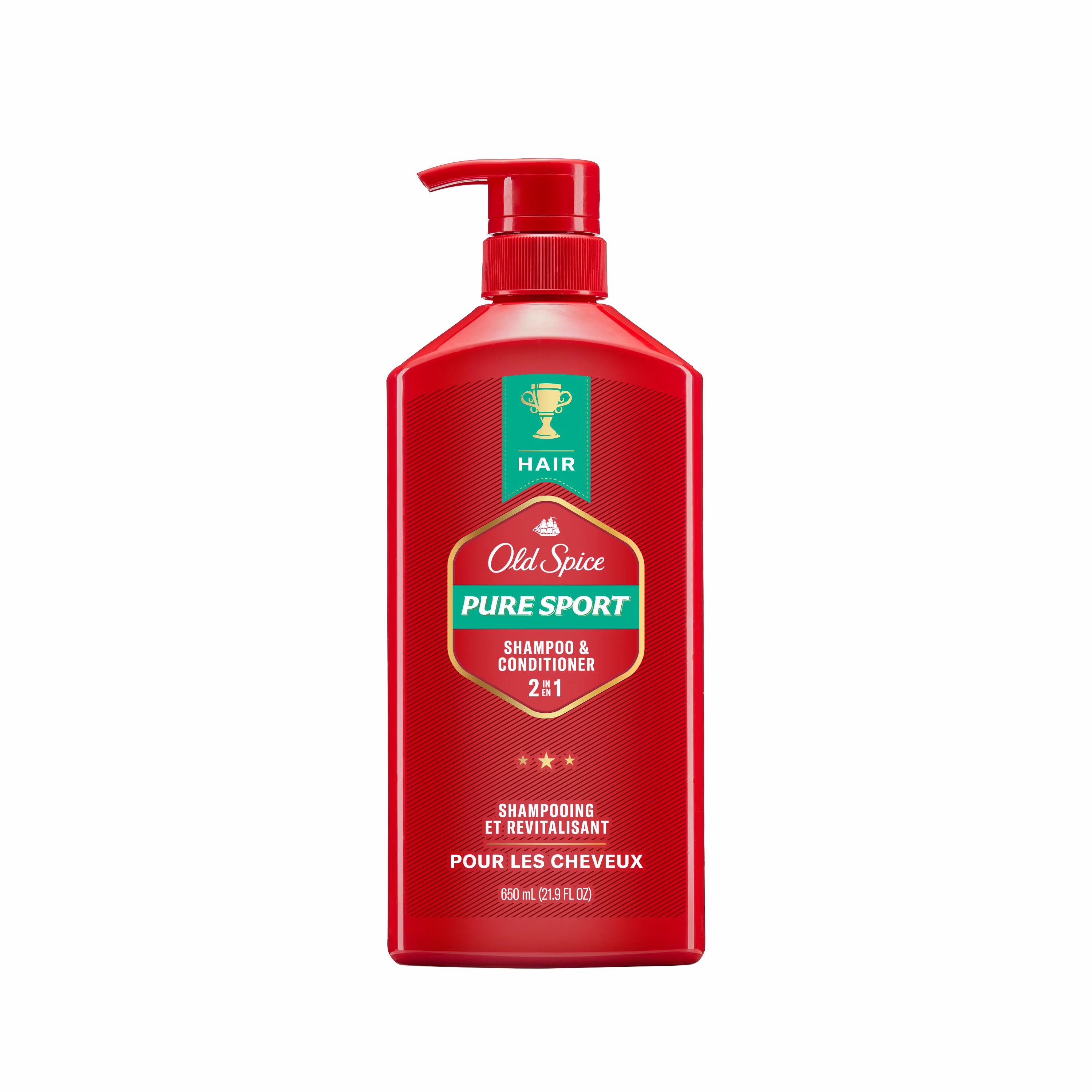 Shampooing et revitalisant2en1 old spice pure sport pour hommes