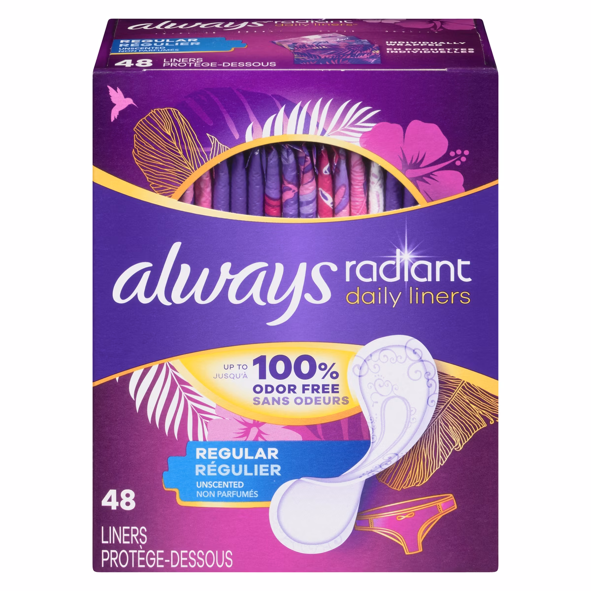 Protège-dessous Radiant régulier, 48 unités