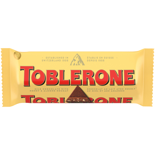 Toblerone Tablette de chocolat au lait avec nougat au miel et aux amandes 35 g
