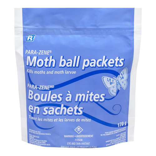 Boules à mites en sachets à mélanger