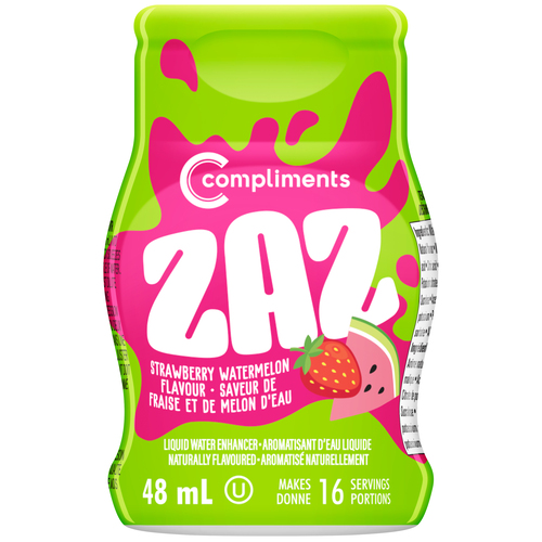 Compliments Zaz Arômatisant liquide aux fraises et melon 48 ml