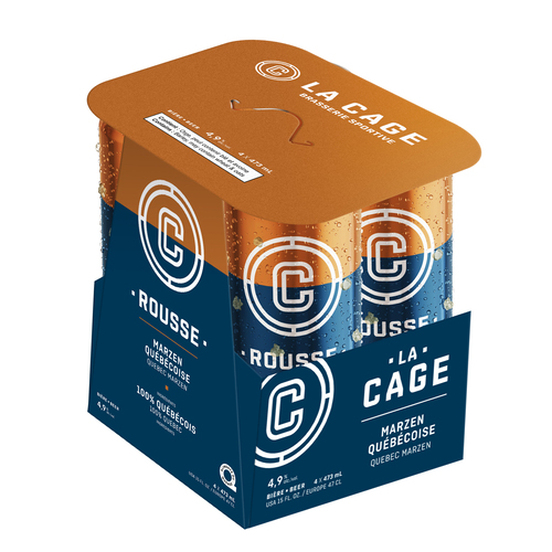 Brasseurs du Monde Bière rousse cage 4 x 473 ml (cannettes)