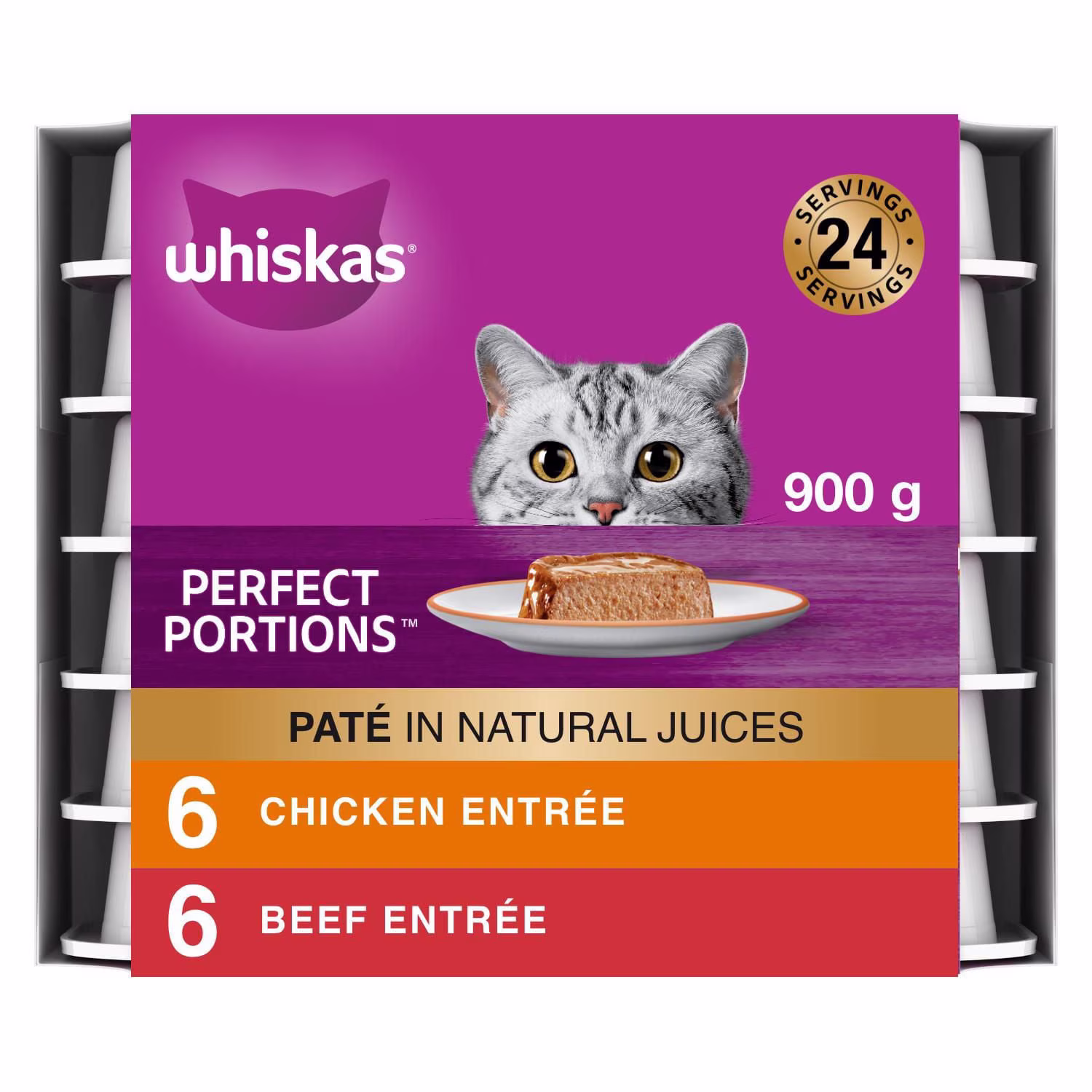 Pâté pour chats aux saveurs de poulet et de bœuf