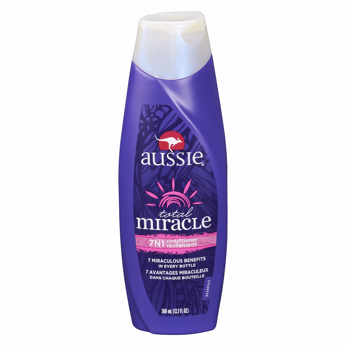 Revitalisant pour cheveux endommagés Miracle total aux 7bienfaits, pour tous les types de cheveux, sans parabènes, 360mL (12,1ozliq.)