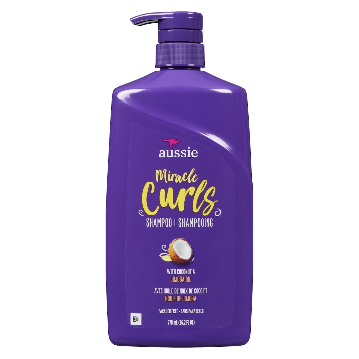 Shampooing Miracle Curls, avec huiles de noix de coco et de jojoba, sans parabènes