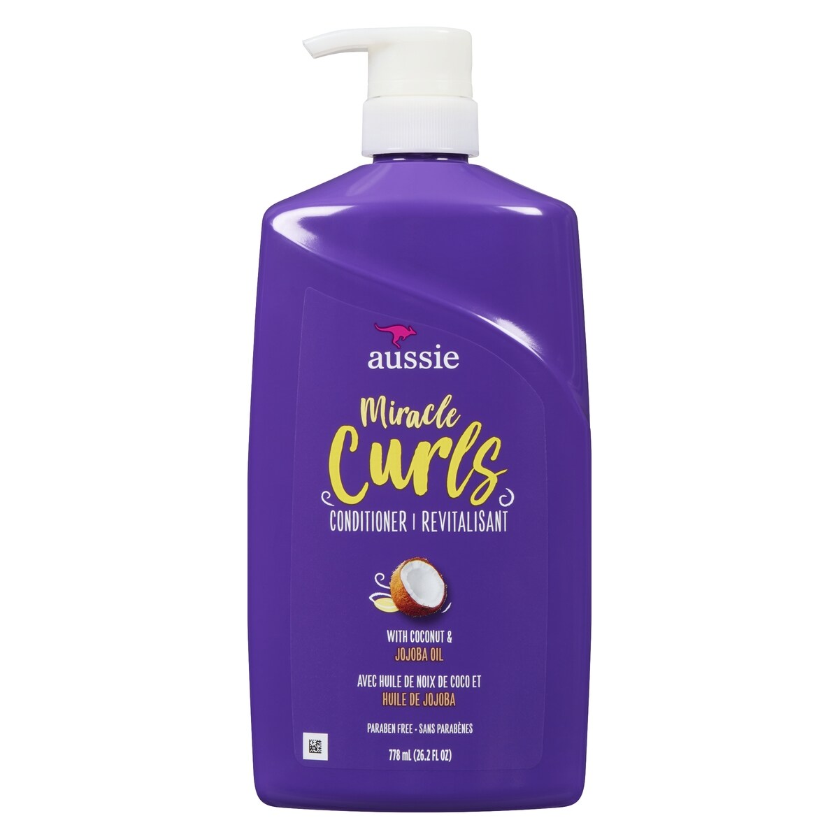 Revitalisant sans parabènes avec huile de noix de coco Miracle Curls
