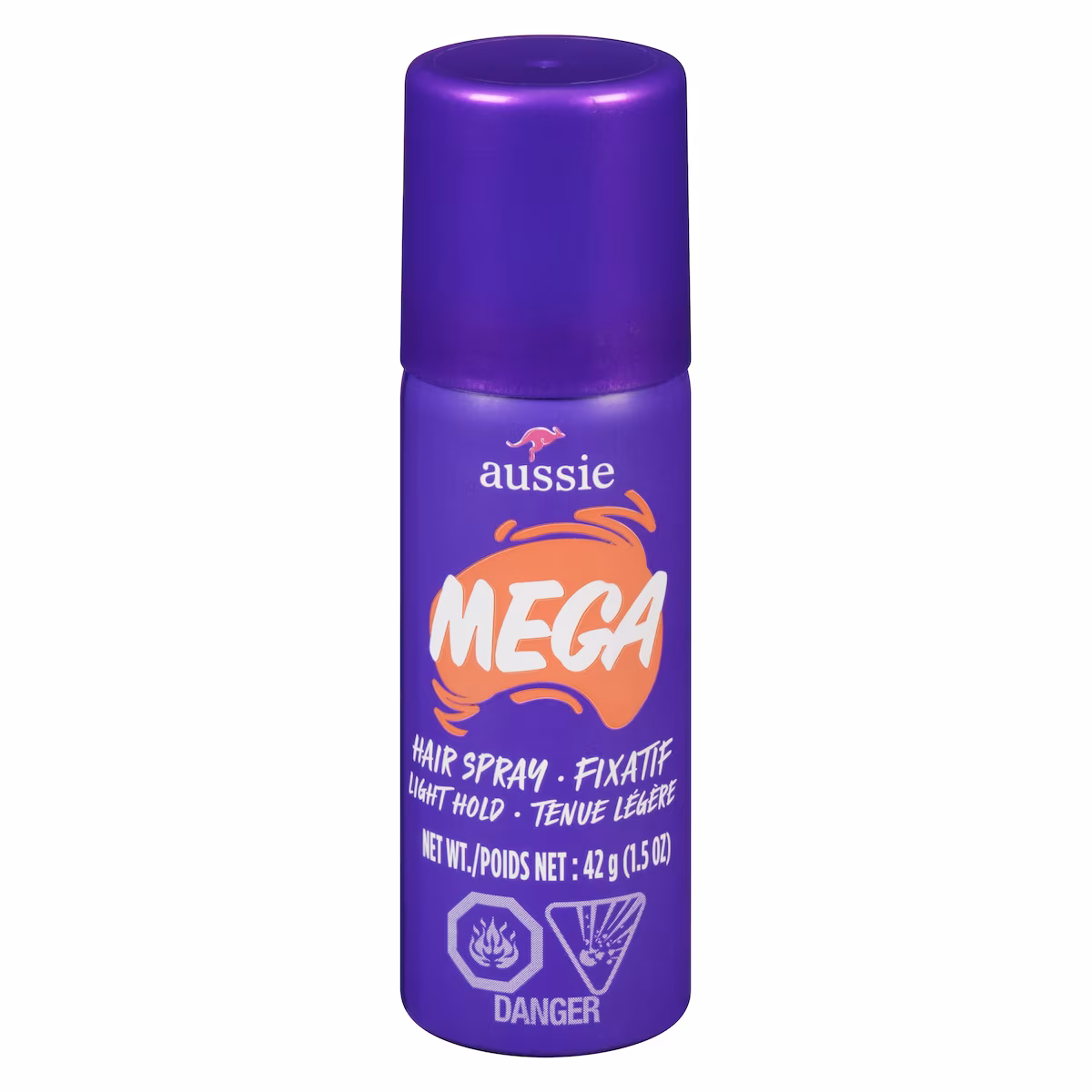 Spray pour cheveux mega, tenue légère  - format dessai et de voyage