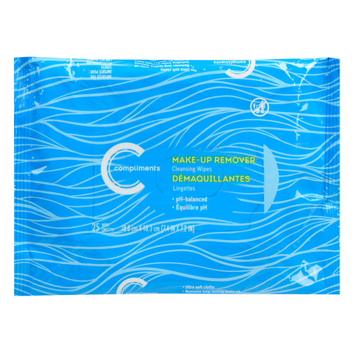 Compliments Lingette facial Humide 25 un