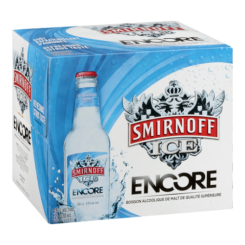 Smirnoff Ice Encore Boisson alcoolisée 4.8% d'alcool 12 x 330 ml