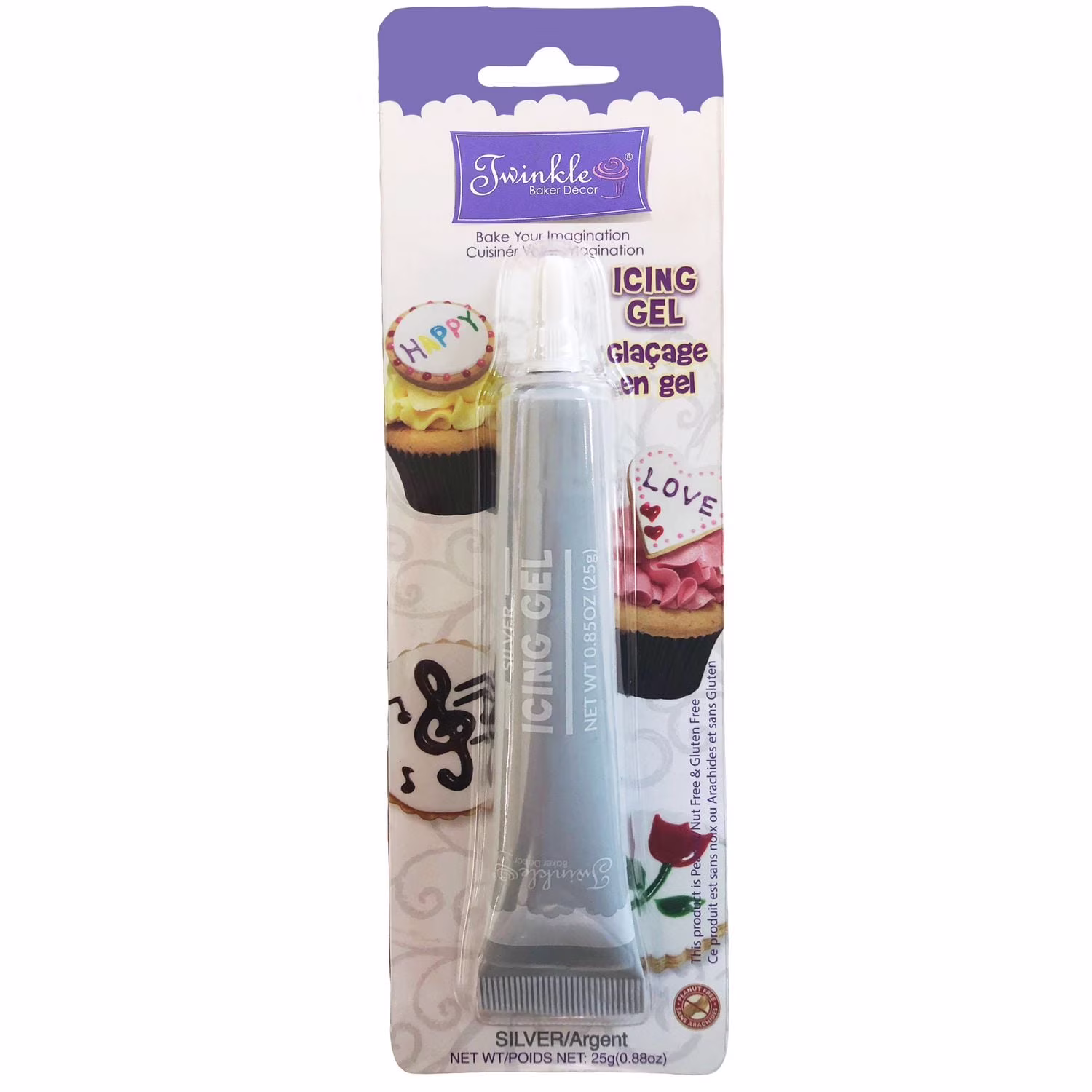 Stylo gel twinkle icing - argent