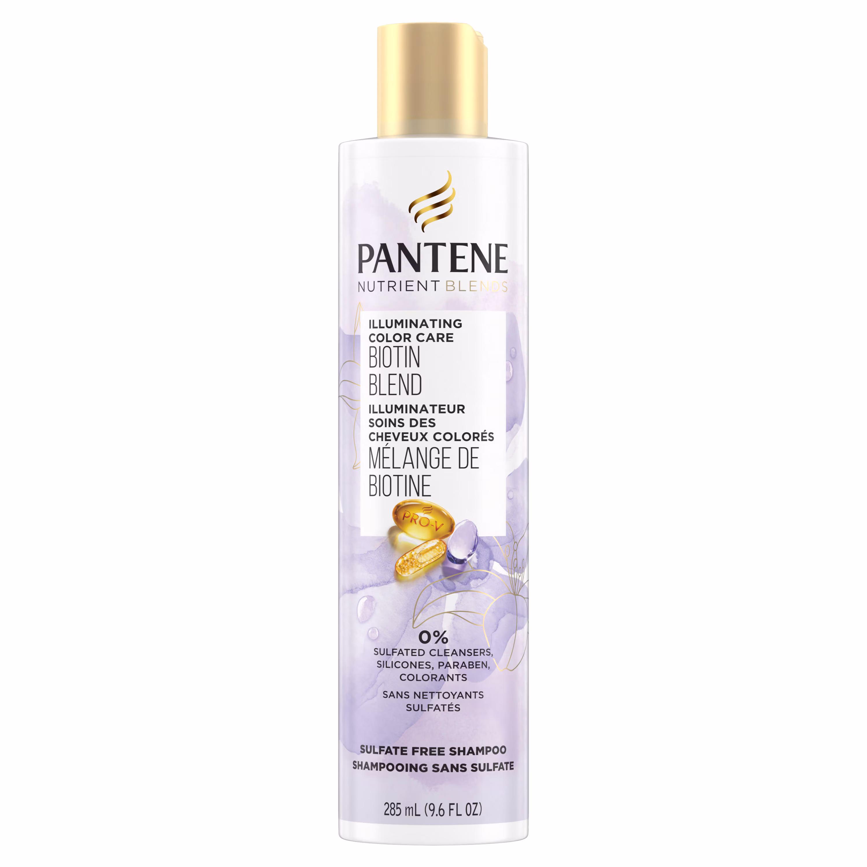 Shampoing sans sulfate avec biotine pour cheveux colorés
