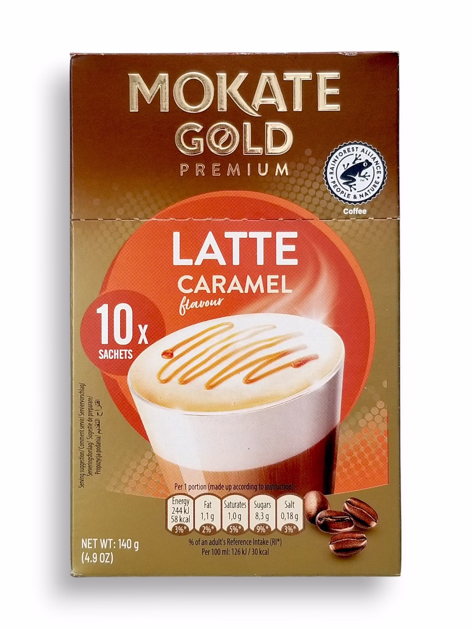 Gold prem lat caram - french mokate coffee or prem lat caram