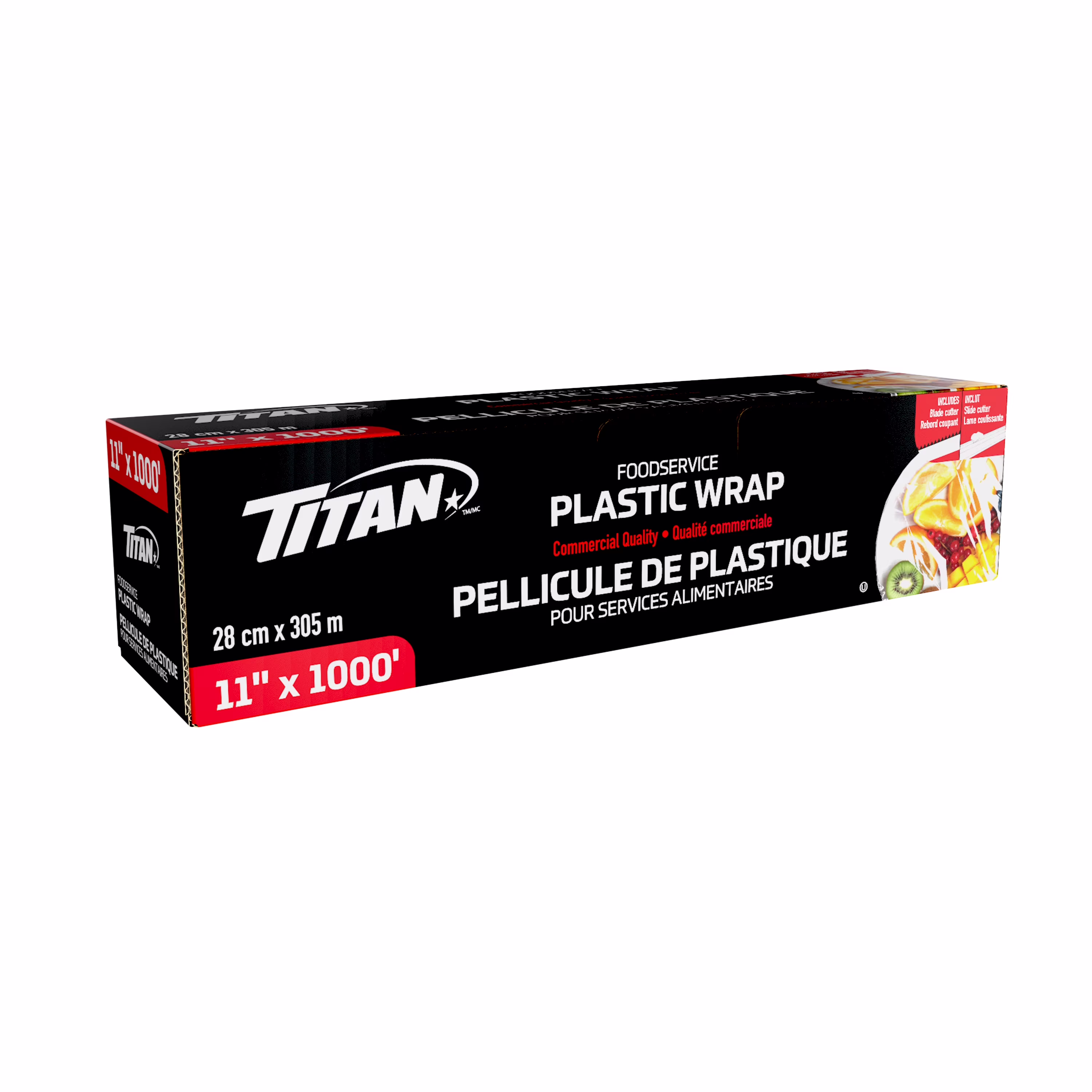 Pellicule de plastique titan film 11"x1000'